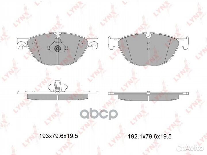 Колодки тормозные дисковые перед BD1431 LYN