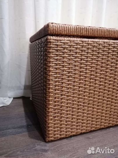 Короб плетенный для хранения, корзина для белья