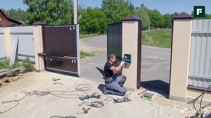 Ремонт подъемных ворот, откатных / сдвижных ворот