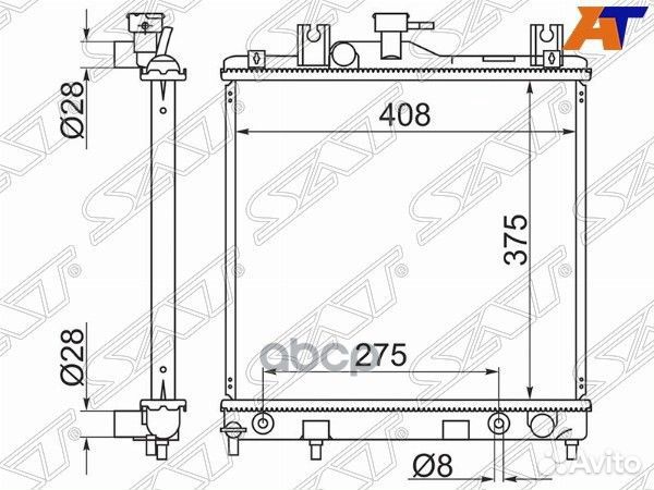 Радиатор Mitsubishi Pajero Junior 95-98 / Pajero