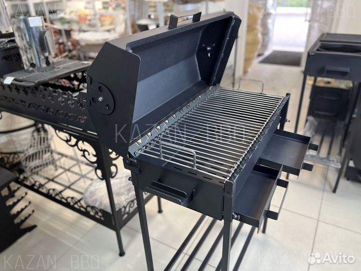Гриль мангал барбекю с двумя зольниками