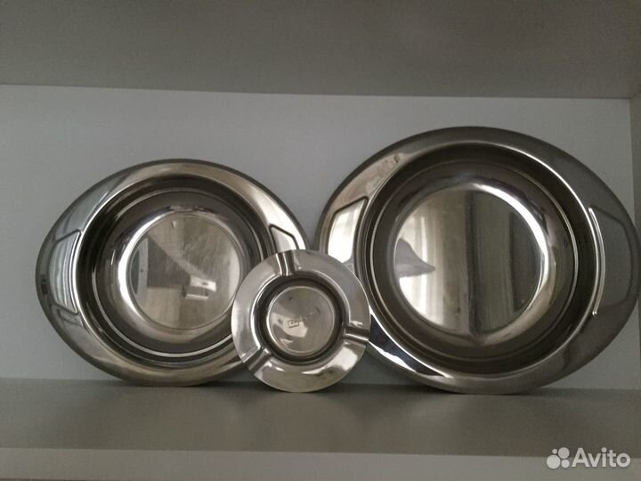 Цептер. Блюдо+блюдо, пепельница,нож+вилка новые