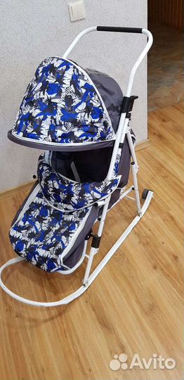 Детские санки коляска бу