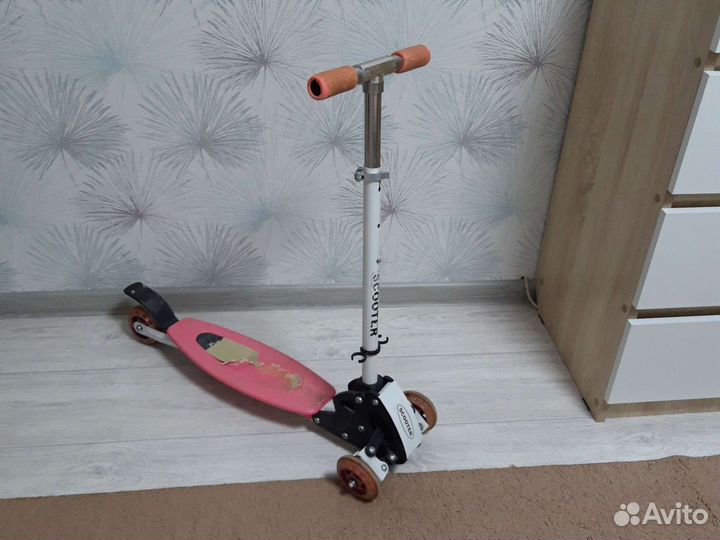 Самокат детский трехколесный бу