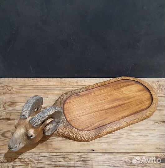 Доска поднос - блюдо для подачи мяса шашлыка Баран