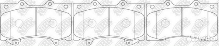 Nibk PN0555 Колодки тормозные дисковые перед