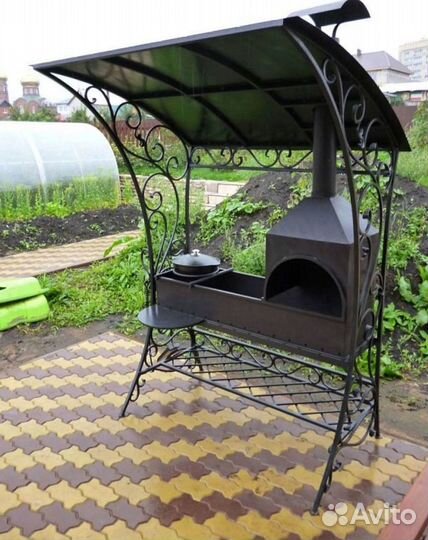 Мангал с вытяжкой