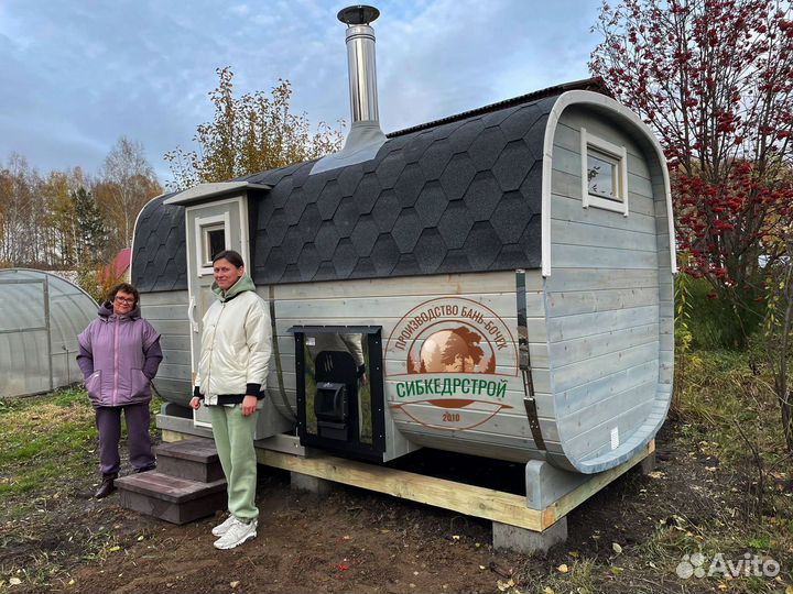 Баня-бочка от производителя 