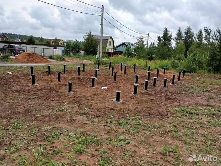 Винтовые сваи под ключ установка