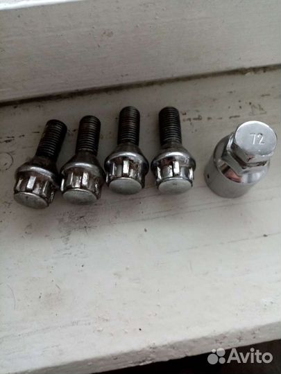 Противоугонные болты М12 шаг 1,5 Конус