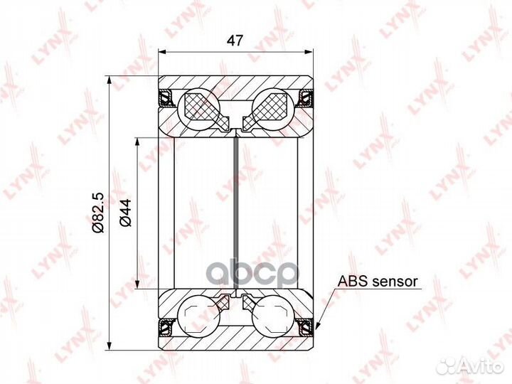 Комплект подшипника ступицы колеса перед/зад