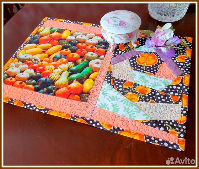 Ланчматы сервировка стола печворк подарок