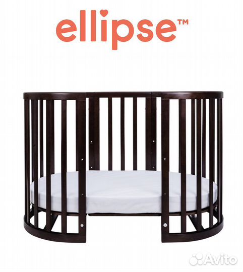 Кроватка-трансформер Ellipsebed