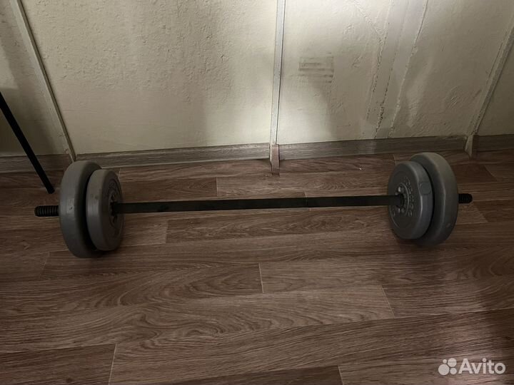 Штанга с блинами