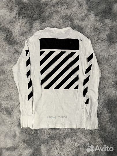 Лонгслив Off White оригинал белый