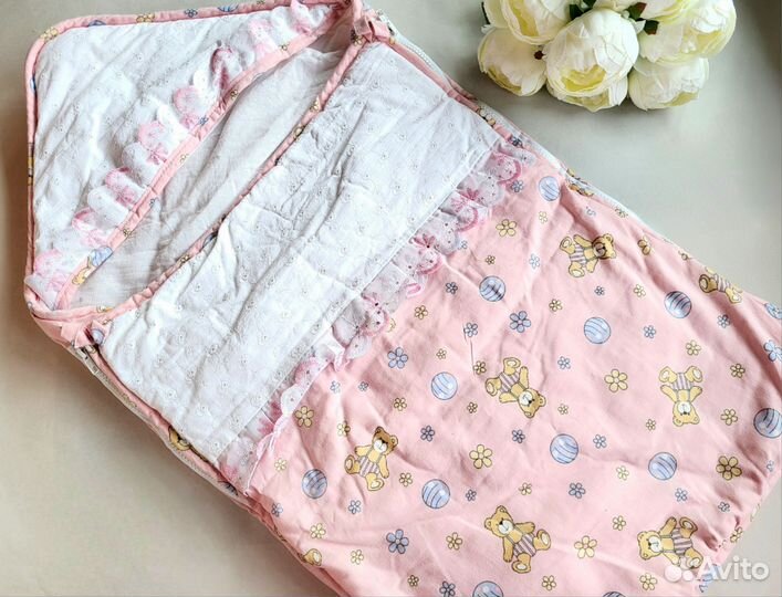 Конверт на выписку для девочки осень