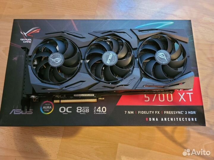 Asus ROG strix RX 5700XT 8гб