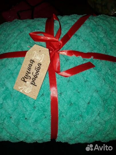 Плед детский вязаный ручная работа