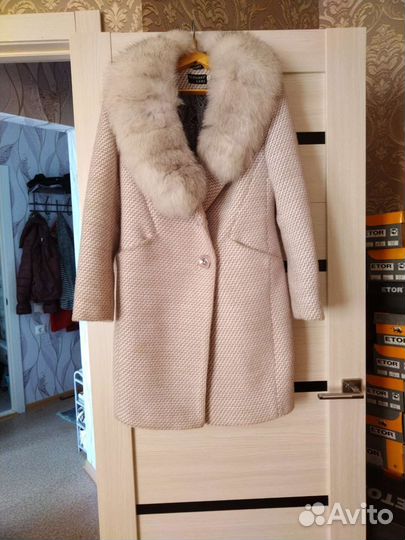 Пальто женское зимнее длинное 46 48