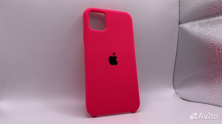 Чехол на iPhone 11 Silicon Case Shiny Pink