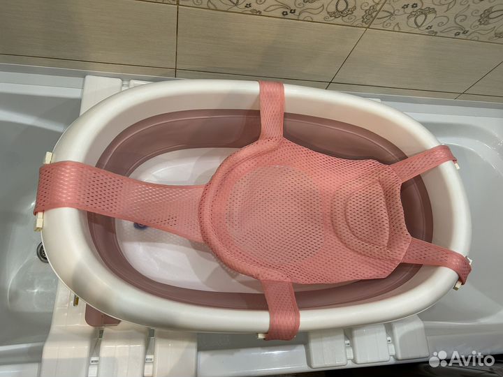Ванночка складная с подставками для купания