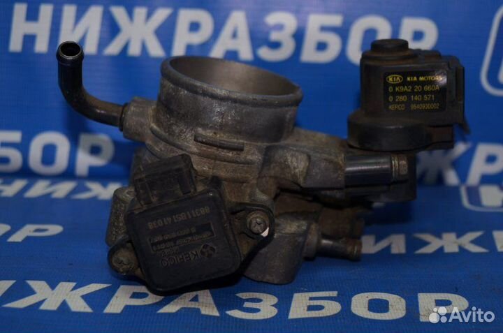 Заслонка дроссельная Kia Spectra 1.6 (S6D) 180501