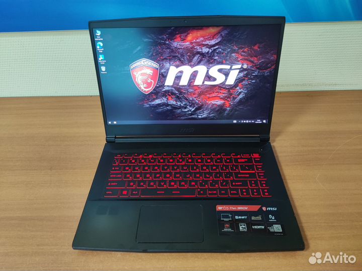 Мощный игровой ноутбук MSI / GTX 1050Ti