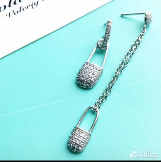 Серебряные Серьги булавки