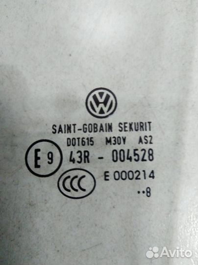 Стекло двери задней правой форточка Volkswagen Jet