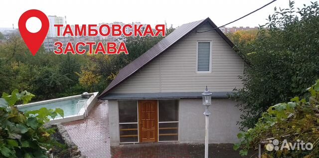 Баня на дровах в отдельном здании.83 м2.Бассей