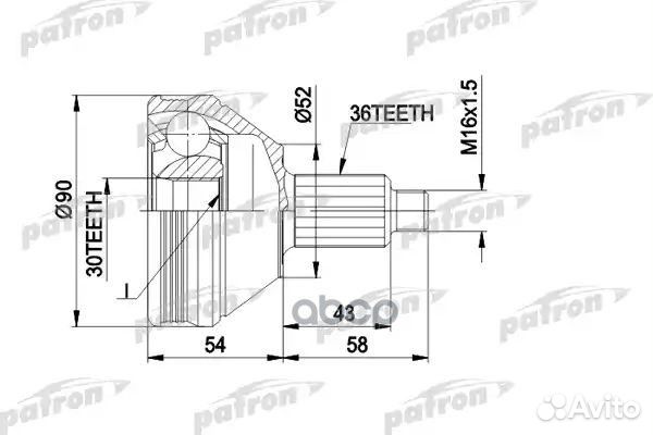 ШРУС PCV1414 patron
