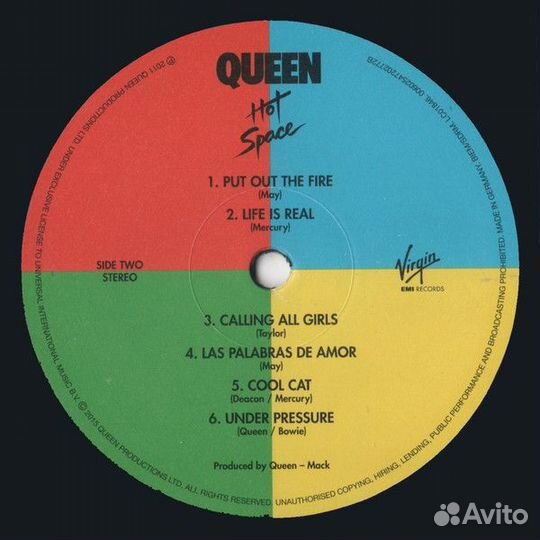 Виниловая пластинка Queen, Hot Space