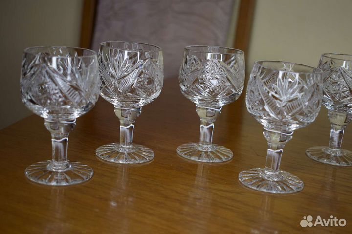 Хрустальные рюмки чсср