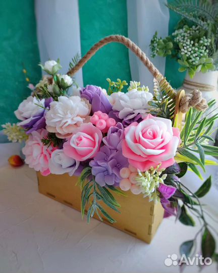 Букет цветов из мыла