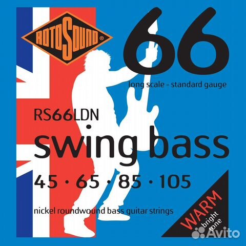 Струны Rotosound RS66LDN bass strings nickel