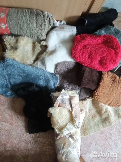 Куски меха кожи замши для реставрации, поделок