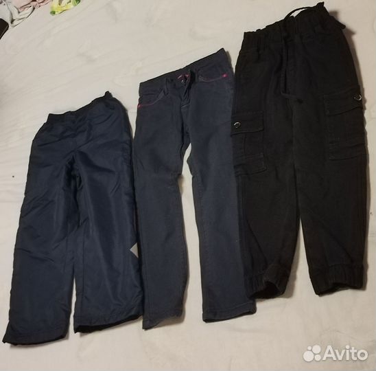 Утеплённые брюки для девочки