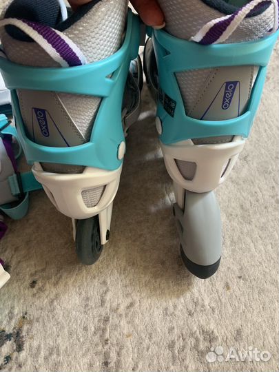 Ролики Oxelo 35-38 и комплект защиты