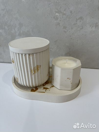 Набор из гипса, декор для дома, свечи