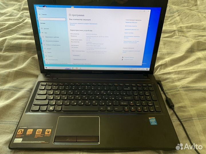 Ноутбук Lenovo G580 intel pentium 2020m