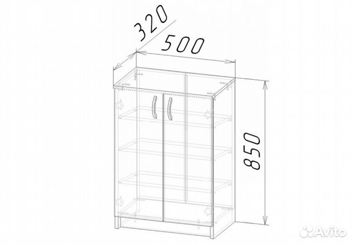 Тумба для обуви эва дуб сонома