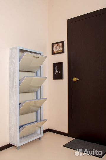 Обувница Айрон-4 стекло Капучино