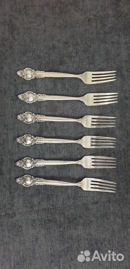 Столовые мельхиоровые вилки Киевская троянда