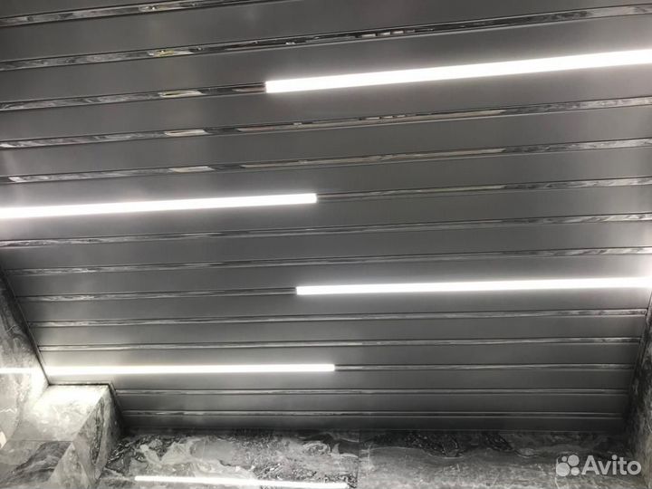 Реечные потолки. Комплект 1,5*1,0. Серебро/хром