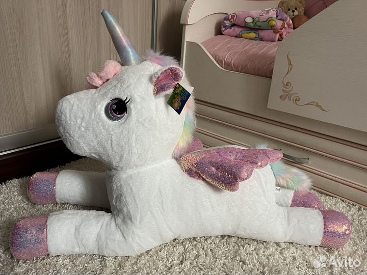 Мягкая игрушка Альпака Единорог новый