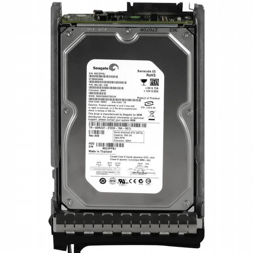[DR237] Жесткий Диск Dell 500gb Sata3 3,5" Hdd Dr237