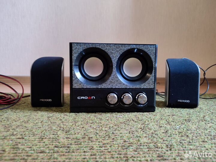 Колонки 2.1 (aux, usb, sdcard, bluetooth, radio)