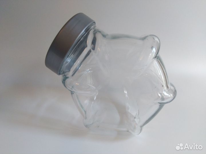 Банка для хранения сыпучих продуктов печенья стекл