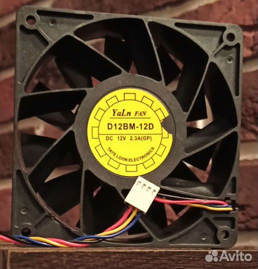 Вентилятор 120 кулер для Antminer L3 2.3А - 2шт