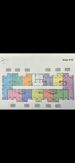 2-к. квартира, 51,7 м², 13/16 эт.